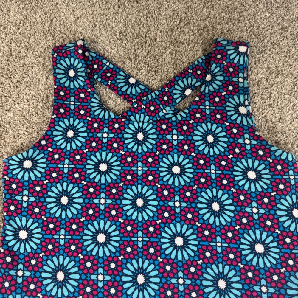 T by Talbots Womens Petite Small Colorful Crisscross  Pocket Dress Pickleball - Picture 10 of 10